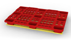 Европоддон 1200x800 мм с полозьями