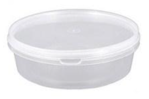 Банки полимерные круглые с крышкой 0,5 л