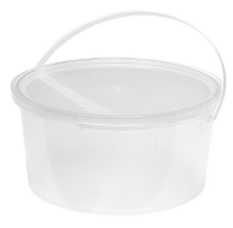    Банки полимерные круглые с крышкой 0,57 л